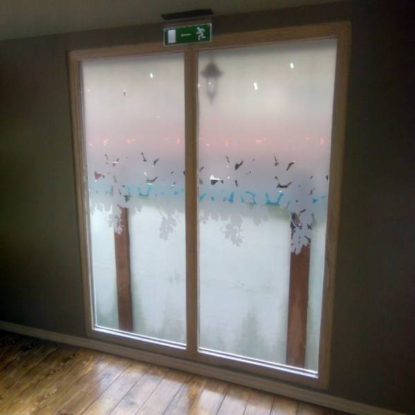 Cutter folija na prozoru