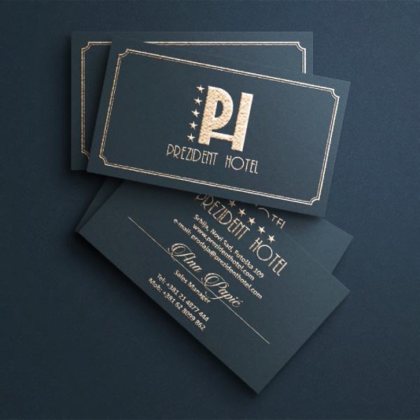 Zlatotisak na vizitki